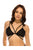 Ladies fashion stappy cage back jacquard mesh bralette