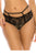 Ladies high waist jacquard mesh thong