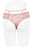 Ladies high waist jacquard mesh thong