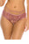 Ladies high waist jacquard mesh thong