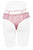 Ladies high waist jacquard mesh thong