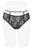 Ladies high waist jacquard mesh thong