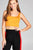 Ladies fashion sleeveless double scoop neck two ply crop rayon spandex top