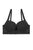 Ladies d-cup solid demi bra w/underwire