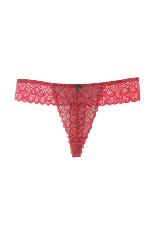 Ladies floral lace thong panty