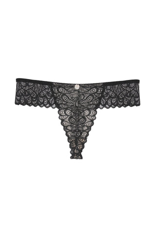 Ladies floral lace thong panty