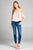 Ladies fashion off the shoulder rayon challis woven top