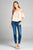 Ladies fashion off the shoulder rayon challis woven top