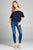 Ladies fashion off the shoulder rayon challis woven top
