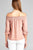Ladies fashion short sleeve w/string off the shoulder smocked detail crepe woven top