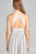 Ladies fashion heart neckline halter neck open back lace crop top