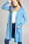 Ladies fashion long sleeve open front w/pocket long length rayon spandex cardigan