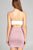 Ladies fashion front strap bustier detail rayon spandex crop top