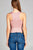 Ladies fashion front strap bustier detail rayon spandex crop top