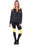 Ladies fashion active sport yoga / zumba 2 pc set zip up jacket & leggings outfit