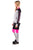 Ladies fashion active sport yoga / zumba 2 pc set zip up jacket & leggings outfit