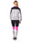 Ladies fashion active sport yoga / zumba 2 pc set zip up jacket & leggings outfit