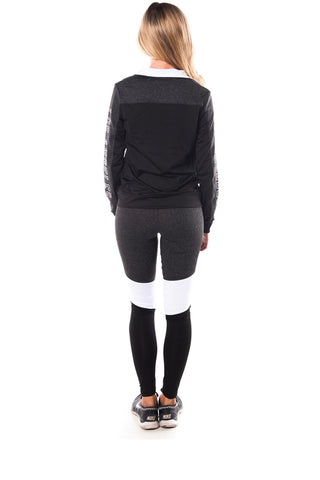 Ladies fashion plus size los angeles logo active 2 pcs set outfit