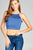 Ladies fashion halter neck rayon spandex crop top