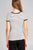 Ladies fashion short sleeve round neck yarn dye stripe rayon spandex jersey top