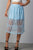 Ladies fashion boho elastic waist lined lace midi skirt