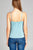 Ladies fashion v-neckline wrap w/cross strap cami rayon spandex top