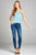 Ladies fashion v-neckline wrap w/cross strap cami rayon spandex top