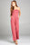 Ladies fashion tube top long wide leg rayon spandex jumpsuit