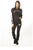 Ladies fashion 2 pc fleece sets w/ 2 front pockets, fur line hood & applique