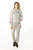 Ladies fashion 2 pc fleece sets w/ 2 front pockets, fur line hood & applique