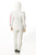 Ladies fashion 2 pc fleece sets w/ 2 front pockets, fur line hood & applique