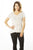 Ladies fashion short sleeve v neck top