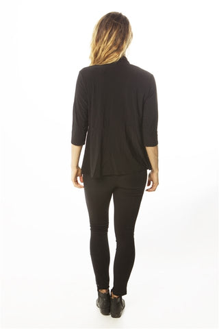 Ladies fashion  petite 3/4 sleeve open front cardigan