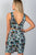 Ladies fashion multi floral print two piece set