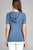 Ladies fashion short sleeve w/wide stripe drawstring hoodie cotton rayon spandex top