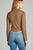 Ladies fashion long sleeve zip front blazer