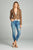 Ladies fashion long sleeve zip front blazer