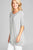 Ladies fashion elbow sleeve round neck rayon spandex jersey tunic top