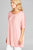 Ladies fashion elbow sleeve round neck rayon spandex jersey tunic top