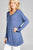 Ladies fashion long sleeve round neck rayon spandex jersey tunic top