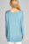 Ladies fashion long sleeve round neck rayon spandex jersey tunic top