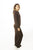 Ladies fashion french terry hoodie jacket and pant set