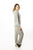 Ladies fashion french terry hoodie jacket and pant set