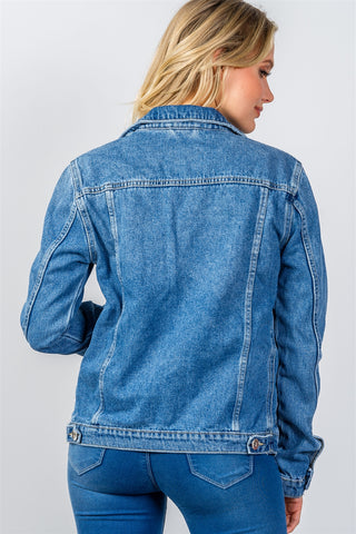 Ladies fashion denim jacket