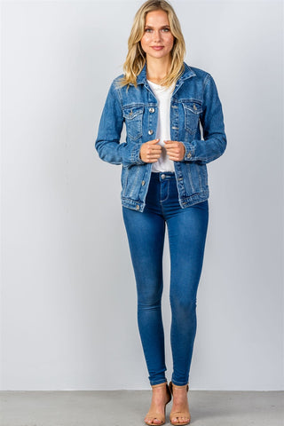 Ladies fashion denim jacket