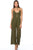 Ladies fashion lattice plunge cage jumpsuit