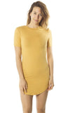 Ladies fashion  soft knit short sleeve tshirt dress - merchandiserus2