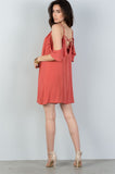 Ladies fashion  spice cold shoulder mini dress - merchandiserus2
