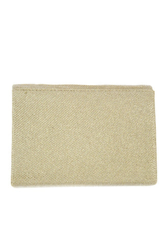 Shimmery square clutch evening bag