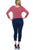Ladies fashion plus size shredded allover rose long sleeves bodysuit